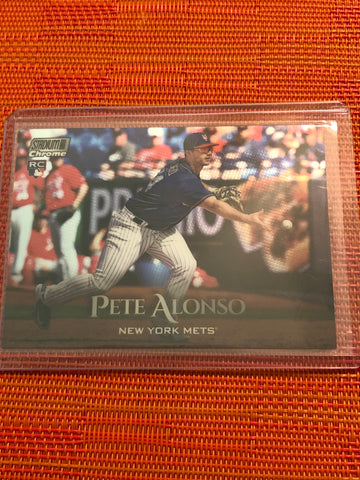 2019 Topps Stadium Club - Pete Alonso - #SCC-76 Chrome Insert Parallel METS