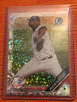 2019 Topps Bowman Chrome Domingo Acevedo Yankees Speckle SP 123/299 #BCP-34