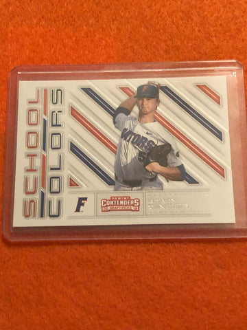 2018 Panini Contenders Draft Picks Baseball School Colors #1 Brady Singer