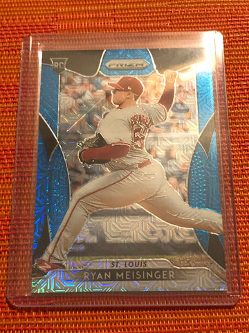 2019 Panini Prizm Baseball Ryan Meisinger Blue Mojo #/399 Cardinals RC #221