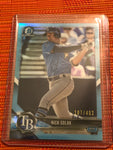 2018 BOWMAN CHROME DRAFT NICK SOLAK RC Rookie SKY BLUE REFRACTOR #’d/402