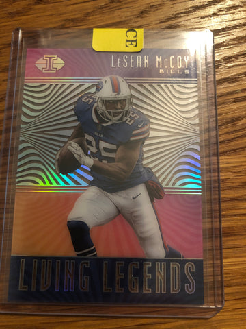 2018 Panini Illusions Living Legends Red #LL-LM LeSean McCoy Buffalo Bills Card