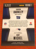 2018 Contenders ROUND NUMBERS # 1 Saquon Barkley Sony Michael