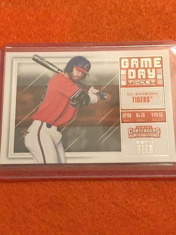 2018 Panini Contenders Draft Picks Game Day Tickets #18 Seth Beer Rookie Card Astros