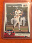 2019 Panini USA Baseball Stars and Stripes #99 Braden Shewmake Braves