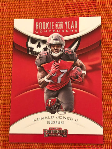 2018 Contenders Rookie Of The Year Ronald Jones Rookie Buccaneers #RYA-RJ