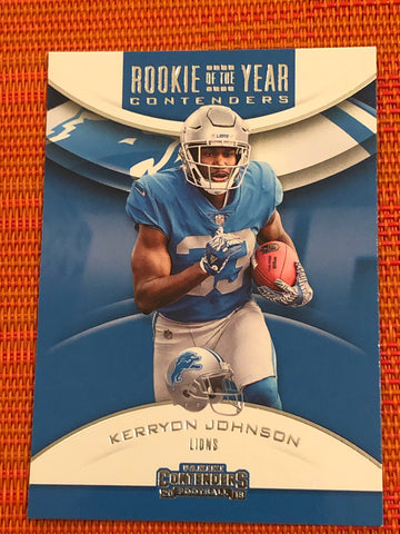 2018 Contenders Rookie of the Year  #25  KERRYON JOHNSON   LIONS