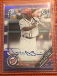 2019 Bowman Chrome TELMITO AGUSTIN Autograph /250 Purple Refractor Auto CPA-TA