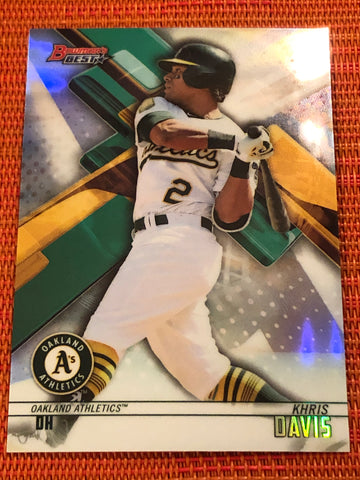 2018 Bowman's Best  #16  KHRIS DAVIS   ATHLETICS