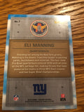 2018 Panini Playoff Air Command #7 Eli Manning - New York Giants