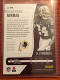 2019 Absolute Spectrum Green #60 Josh Norman Washington Redskins 12/25