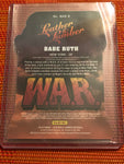 Babe Ruth 2019 Leather and Lumber W.A.R. #WAR-8 Yankees Die-Cut Insert Baseball