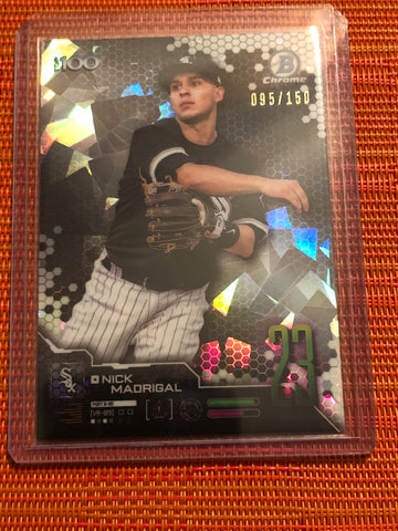 2019 Bowman Scouts Top 100 Chrome Atomic Refractor/150 #BTP-23 Nick Madrigal