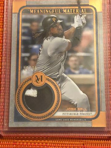 2019 Topps Museum Meaningful Material Copper Josh Bell  RELIC 26/35