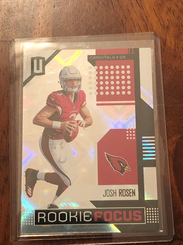 2018 Panini Unparalleled JOSH ROSEN RC Rookie Focus #RF-JR Arizona Cardinals