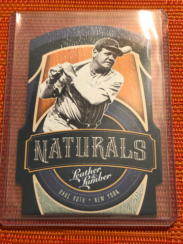 2019 Leather And Lumber Babe Ruth Naturals Die-cut Insert