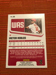 2018 PANINI CHRONICLES VICTOR ROBLES SCORE WASHINGTON NATIONALS RC # 26