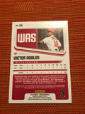 2018 PANINI CHRONICLES VICTOR ROBLES SCORE WASHINGTON NATIONALS RC # 26