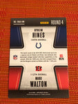 2018 Contenders Football Round Numbers #RNA-HW Mark Walton Nyheim Hines