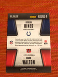 2018 Contenders Football Round Numbers #RNA-HW Mark Walton Nyheim Hines