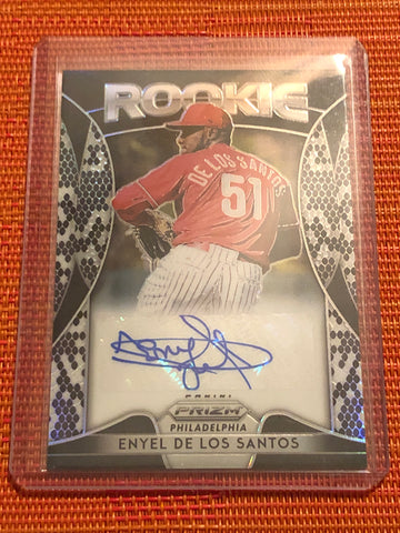 ENYEL DE LOS SANTOS RC 2019 PRIZM SNAKE SKIN PRIZM AUTO #44/50 AUTOGRAPH