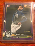 2018 Bowman Draft Chrome #BDC-130 Michael Baez Purple Base #'d /250