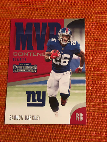 2018 Panini Contenders Saquon Barkley MVP Contenders
