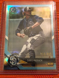 2018 Bowman Draft Chrome Sky Blue Refractor #BDC-68 Chris Paddack Baseball Card