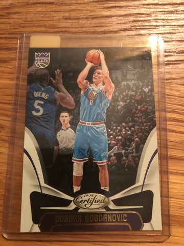 BOGDAN BOGDANOVIC 2018/19 Panini CERTIFIED * BASE CARD * #59 KINGS