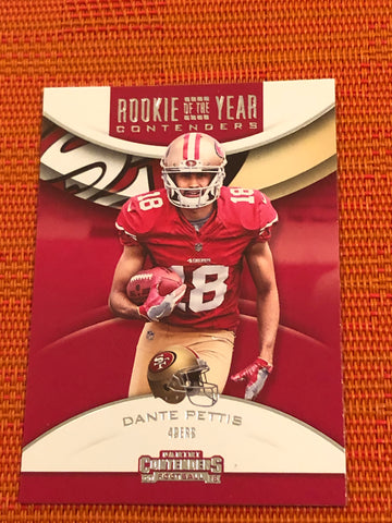 2018 Contenders Rookie of the Year  #15  DANTE PETTIS   49ERS