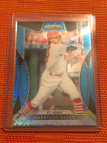 2019 Prizm Blue Harrison Bader Cardinals #143 /399