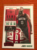 2018-19 Panini Contenders James Harden Rockets Green Parallel # 38