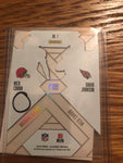 2018 Panini Illusions Matching Numbers #7 David Johnson Nick Chubb
