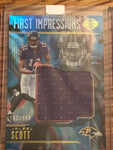 JALEEL SCOTT 2018 PANINI ILLUSIONS FIRST IMPRESSIONS JUMBO JERSEY RC 402/499