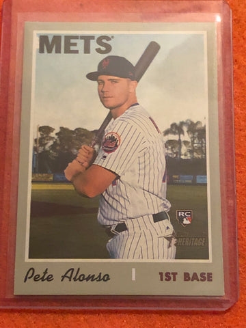 Pete Alonso 2019 Topps Heritage High Number RC #519