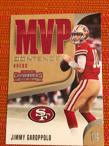 2018 Panini Contenders MVP Contenders #18 Jimmy Garoppolo