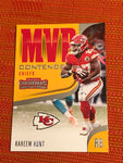 Kareem Hunt Kansas City Chiefs 2018 Panini Contenders # MVP-15    MVP Contenders