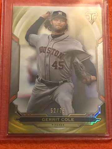 2019 Topps Triple Threads Citrine #21 Gerrit Cole /75