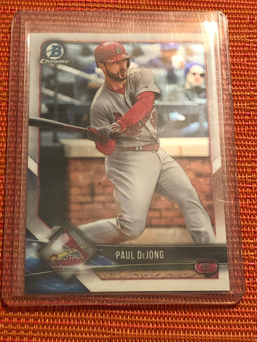 2018 Bowman Chrome Baseball #93 Paul DeJong St. Louis Cardinals