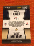 2018 Panini Contenders Bradley Chubb / Marcus Davenport Round Numbers Round 1