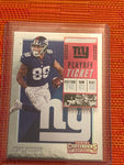 2018 Panini Contenders Playoff Tick. Evan Engram #/175