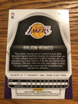 RAJON RONDO 2018/19 Panini CERTIFIED * BASE CARD * #70 LAKERS