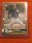 2018 Bowman Draft Gold #BD-195 Cal Quantrill San Diego Padres Baseball Card