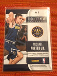 2018-19 PANINI CONTENDERS ROOKIE OF THE YEAR #5 MICHAEL PORTER JR.