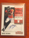 2018 Contenders ROYCE FREEMAN RPS Rookie Tick. Auto #124 BRONCOS