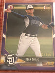 2018 Bowman Draft SEAN GUILBE Purple Paper Parallel 1st /250 mint