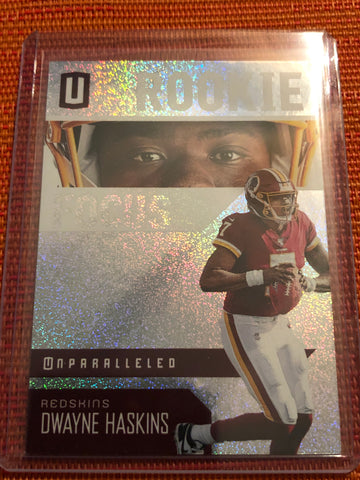 2019 Panini Unparalleled Rookie Focus Groove #RF-DH Dwayne Haskins Football Card