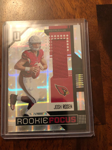 2018 Panini Unparalleled Rookie Focus Memorabilia #6 Josh Rosen Jersey