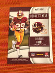 2018 Panini Rookie Of The Year Contenders Of Derrius Guice
