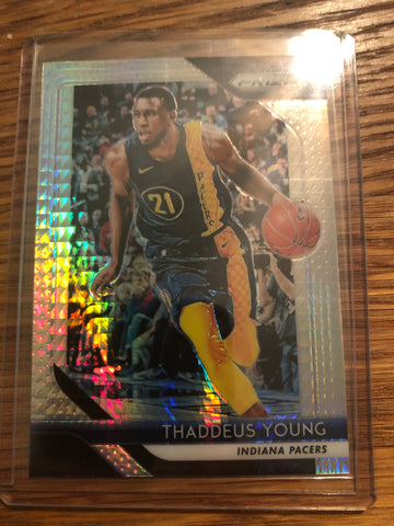 2018-19 Panini Prizm Prizms Hyper #154 Thaddeus Young